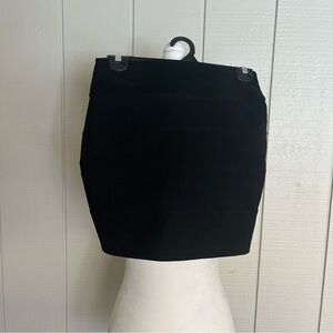 Black Mini Skirt with Zipper